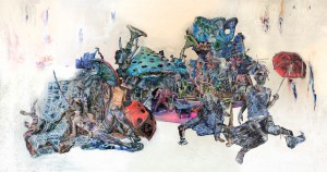 Artists Anonymous    -  <strong>Borderlands Afterimage</strong> (2014<strong style = 'color:#635a27'></strong>)<bR /> photographic afterimage 
digital C print, 
 59.05 x 110.24 inches 
(150 x 280 cm)