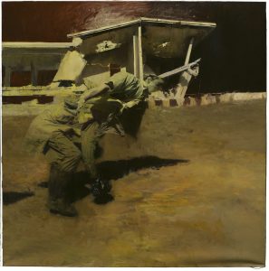 Phil  Hale -  <strong>Life Wants to Live</strong> (2014<strong style = 'color:#635a27'></strong>)<bR /> (8), 
 oil on linen, 
 54 x 54 inches 
(137.16 x 137.16 cm)