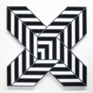 Aakash  Nihalani -  <strong>X 1</strong> (2012<strong style = 'color:#635a27'></strong>)<bR /> acrylic on wood, 
 48 x 48 x 1.75 inches 
(121.92 x 121.92 x 4.45 cm)