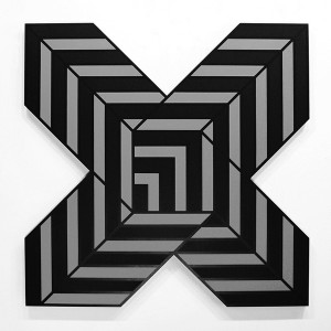 Aakash  Nihalani -  <strong>X 2</strong> (2012<strong style = 'color:#635a27'></strong>)<bR /> acrylic on wood, 
 48 x 48 x 1.75 inches 
(121.92 x 121.92 x 4.45 cm)