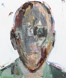 Brett  Amory -  <strong>Anonymous #24</strong> (2014<strong style = 'color:#635a27'></strong>)<bR /> oil on wood, 
 24 x 28 inches 
(60.96 x 71.12 cm)