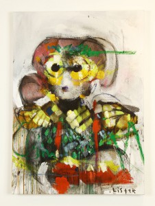 Anthony  Lister -  <strong>Sure Thing</strong> (2014<strong style = 'color:#635a27'></strong>)<bR /> mixed media on canvas, 
 37 x 25 inches 
(93.98 x 63.50 cm)