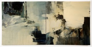 Ashley  Wood -  <strong>Sleeping Witch 34</strong> (2013<strong style = 'color:#635a27'></strong>)<bR /> multimedia on canvas panel, 
 36 x 72 inches 
(91.44 x 182.88 cm)