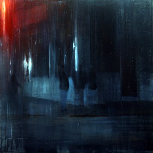 Brett  Amory -  <strong>Waiting 134</strong> (2012<strong style = 'color:#635a27'></strong>)<bR /> oil on panel, 
 48 x 48 inches 
(121.92 x 121.92 cm)