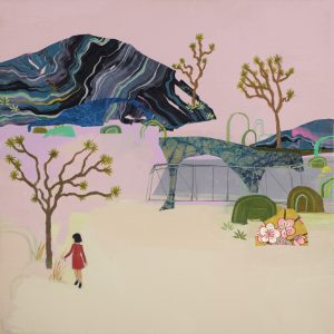 Seonna  Hong -  <strong>Drought Tolerance</strong> (2015<strong style = 'color:#635a27'></strong>)<bR /> acrylic on canvas, 
 12 x 12 inches 
(30.48 x 30.48 cm)