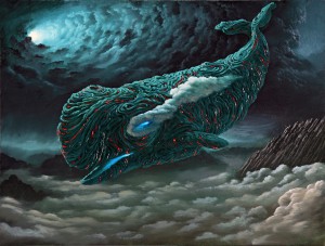Fulvio  Di Piazza -  <strong>Magmawhale</strong> (2012<strong style = 'color:#635a27'></strong>)<bR /> oil on canvas, 
 11.75 x 15.75 inches 
(30 x 40 cm)