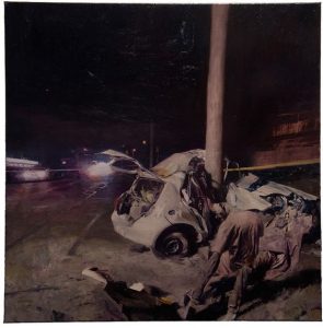 Phil  Hale -  <strong>Life Wants to Live</strong> (2014<strong style = 'color:#635a27'></strong>)<bR /> (9), 
 oil on linen, 
 54 x 54 inches 
(137.16 x 137.16 cm)