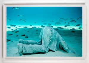 Jason  deCaires Taylor -  <strong>La Promesa</strong> (2012<strong style = 'color:#635a27'></strong>)<bR /> digital C print, 
 30 x 45 inches 
(76.2 x 114.3 cm) 
39 x 52 x 1.5 inches, framed, 
 Edition of 5