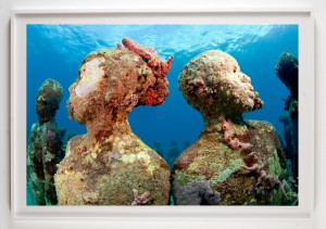 Jason  deCaires Taylor -  <strong>Vicissitudes 3</strong> (2012<strong style = 'color:#635a27'></strong>)<bR /> digital C print, 
 30 x 45 inches 
(76.2 x 114.3 cm) 
39 x 52 x 1.5 inches, framed, 
 Edition of 5