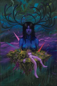 Jeff  Soto -  <strong>Woman</strong> (2012<strong style = 'color:#635a27'></strong>)<bR /> acrylic on wood panel, 
 36 x 24 inches 
91.44 x 45.72 cm