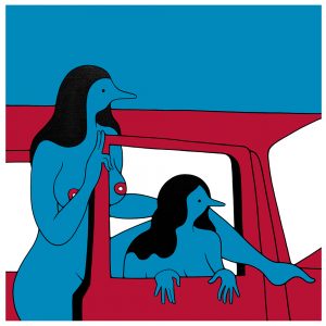 Parra    -  <strong>Get Out of the Car Please</strong> (2015<strong style = 'color:#635a27'></strong>)<bR /> 3 color silk screen on Coventry Rag Vellum 290gsm 
30 x 30 inches 
edition of 50 
signed and numbered by the artist 
comes with a Certificate of Authenticity, 
 Available to purchase <a href="http://jonathan-levine-gallery.myshopify.com/collections/new-releases/products/parra-get-out-of-the-car-please"><strong><em>here</em></strong></a>