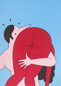 Parra    -  <strong>Stolen</strong> (2012<strong style = 'color:#635a27'></strong>)<bR /> acrylic on canvas, 
 55.125 x 39.375 inches 
(140 x 100 cm)