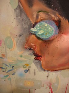David  Choe -  <strong>City Girl (DETAIL)</strong> (<strong style = 'color:#635a27'></strong>)<bR />