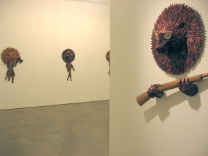 AJ  Fosik -  <strong>Proof Denies Faith</strong> (<strong style = 'color:#635a27'></strong>)<bR /> The exhibit "Proof Denies Faith" with various animal sculptures by AJ Fosik