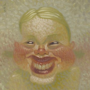 Dave  Cooper -  <strong>Gretchen</strong> (2005<strong style = 'color:#635a27'></strong>)<bR /> Oil on Canvas 
 
>br/> 
10 x 10 inches
