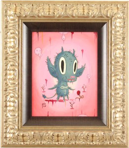 Gary  Baseman -  <strong>Itchichachacha (Portrait)</strong> (2005<strong style = 'color:#635a27'></strong>)<bR /> Acrylic on Wood Panel, 
 14 x 11 inches