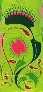 Plankton    -  <strong>Love Bog</strong> (2005<strong style = 'color:#635a27'></strong>)<bR /> Mixed Media on Board