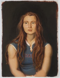 Jansson Stegner -  <strong>Kansas</strong> (2016<strong style = 'color:#635a27'></strong>)<bR /> oil on paper,
30 x 22 inches
(76.2 x 55.88 cm)