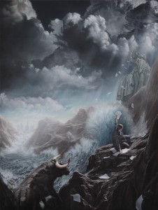 Joel Rea -  <strong>Last Man Standing</strong> (2016<strong style = 'color:#635a27'></strong>)<bR /> oil on canvas,
48 x 36.2 inches,
(122 x 92 cm)
$20,000