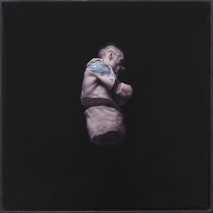 Jeremy Geddes -  <strong>Fury 1</strong> (2016<strong style = 'color:#635a27'></strong>)<bR /> oil on board,
17.71 x 17.71 inches,
(44.98 x 44.98 cm).
Framed: 18.5 x 18.5 inches,
(46.99 x 46.99 cm)