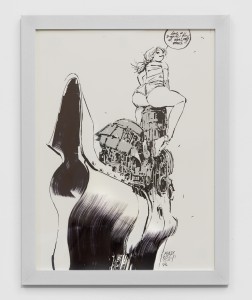 Ashley Wood -  <strong>During These Years (edition 1/4)</strong> (2017<strong style = 'color:#635a27'></strong>)<bR /> giclee hand embellished with acrylic markers
23.5 x 16.5 inches,
(59.7 x 41.9 cm),
framed: 26 x 20 inches,
(66 x 50.8 cm)
$535