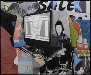 Brett Amory -  <strong>Internet Archive</strong> (2016<strong style = 'color:#635a27'></strong>)<bR /> oil on canvas
72 x 60 inches