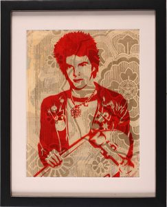Shepard Fairey -  <strong>Darby Crash</strong> (2007<strong style = 'color:#635a27'></strong>)<bR /> rubylith small
12 x 15 inches