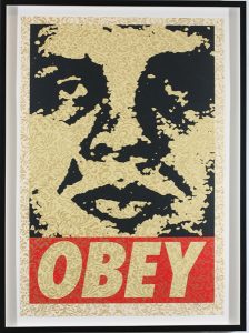 Shepard Fairey -  <strong>OBEY '94</strong> (2007<strong style = 'color:#635a27'></strong>)<bR /> screenprint
S/N Edition of 10
29 x 42 inches