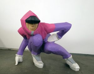 Taku  Obata -  <strong>Takuspe B-Girl Runner</strong> (2011<strong style = 'color:#635a27'></strong>)<bR /> camphor wood and acrylic, 
 24 x 28.3 x 22.4 inches 
(61 x 72 x 57 cm)