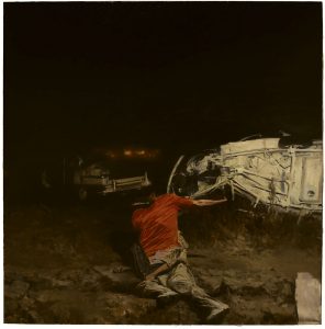 Phil  Hale -  <strong>Life Wants to Live</strong> (2014<strong style = 'color:#635a27'></strong>)<bR /> (3), 
 oil on linen, 
 54 x 54 inches 
(137.16 x 137.16 cm)