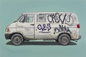 Kevin  Cyr -  <strong>West</strong> (2012<strong style = 'color:#635a27'></strong>)<bR /> oil and silkscreen on panel, 
 20 x 30 inches 
(50.8 x 76.2 cm), 
 Hand-painted multiple (HPM) 
Edition of 5