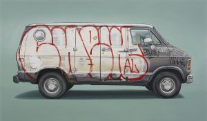 Kevin  Cyr -  <strong>Roebling</strong> (2012<strong style = 'color:#635a27'></strong>)<bR /> oil on panel, 
 28 x 48 inches 
(71.12 x 121.92 cm)