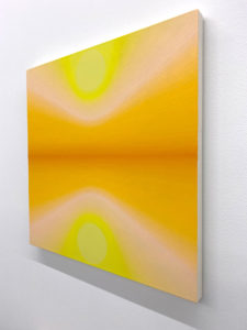 Audrey Stone -  <strong>Two Suns</strong> (2020<strong style = 'color:#635a27'></strong>)<bR /> Acrylic on Canvas
18x18 inches