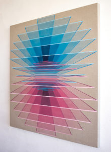 Daniel Mullen -  <strong>Circular Horizons</strong> (2021<strong style = 'color:#635a27'></strong>)<bR /> Acrylic on Linen
47.25 x 43.25 inches