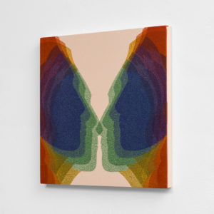 Marina Kappos -  <strong>Frequency Study (Spectrum)</strong> (2021<strong style = 'color:#635a27'></strong>)<bR /> Acrylic on Wood Panel
12x12 inches