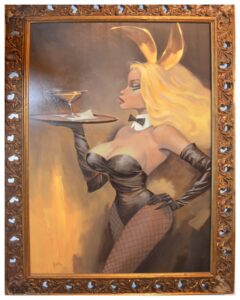 Glenn Barr, Golden Martini (2011), acrylic on wood panel, 50 × 35 inches. 